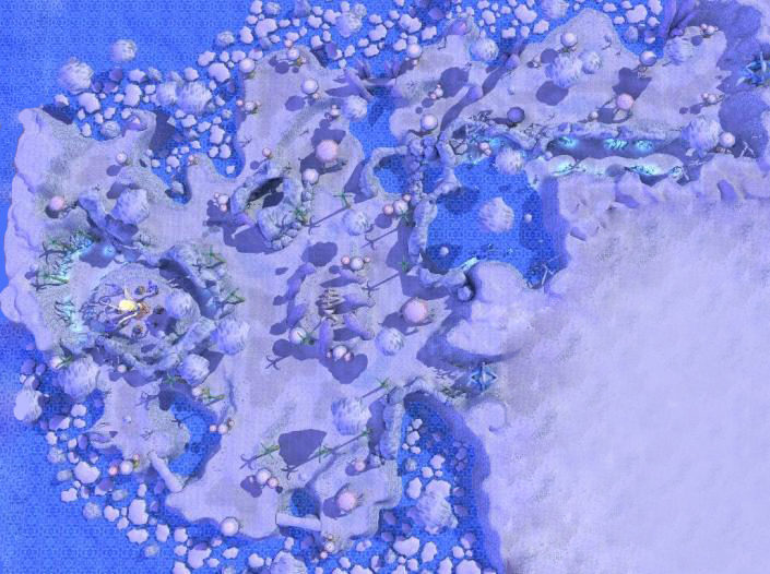 Lunar: Mana Snowfields Map