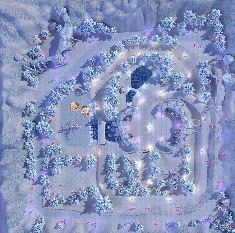 Lunar: Hidden Snow Village Map